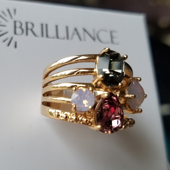 Swarovski Brilliance MultiStone Ring NWT - Picture 5 of 10